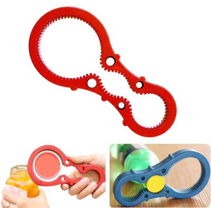 Jar Opener Multi Purpose Jar Lids Bottle Cap Grip Twister Rubber Bottle Opener Silicone Rubber