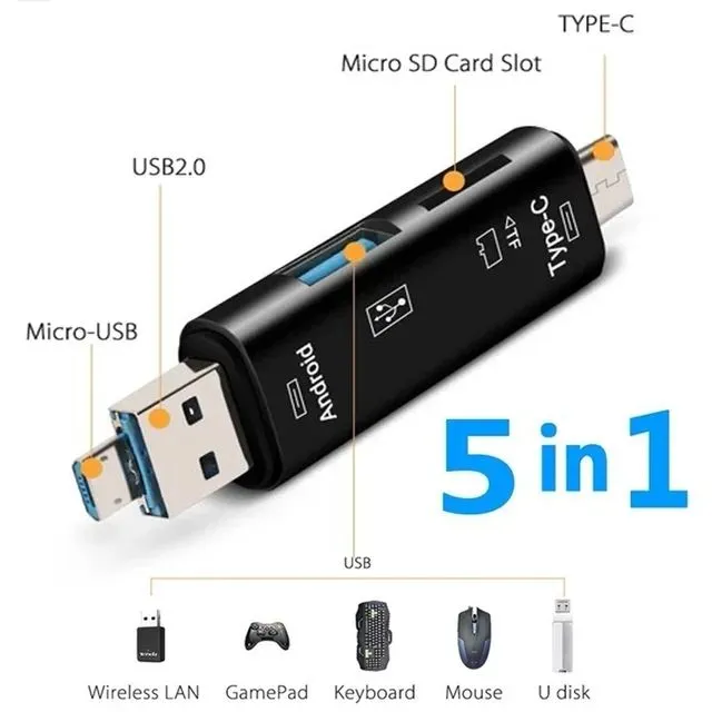 5%20in%201%20Multifunction%20Converter%20OTG%20Usb%202.0%20Type%20C/Usb%20/Micro%20Usb/Tf/SD%20Memory%20Card%20Reader%20OTG%20Card%20Reader%20Adapter%20Mobile%20Phone%20Accessories%20-%20Image%209