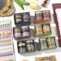10 Rolls Flower Washi tapes set School supplies Cute stickers Masking tape Aesthetic stationery Scrapbooking journal decoration.