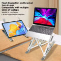 Aluminum Laptop Stand cooler Foldable Notebook Computer Cooling Pad Portable Stand For tablet, Laptop Stand with Fan. 