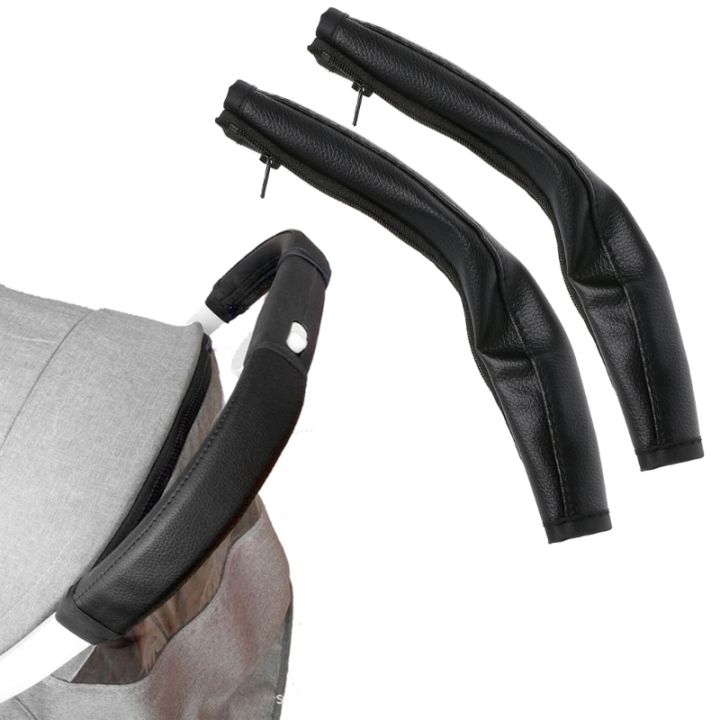 Zipper%20Closure%20Baby%20Pushchair%20Stroller%20Armrest%20for%20Case%20Handle%20PU%20Leather%20Protective%20Cover%20Durable%20for%20Pram%20Wheelchair%20-%20Image%203
