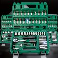 46pcs Set 1/4 Inch Drive Socket Ratchet Wrench Set, With Bit Socket Set Metric And Extension Bar For Auto Repairing.