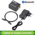 Bluetooth Digital to Analog Audio Converter Adapter For TV Amplifier Decoder Optical Fiber Coaxial Signal to Analog DAC Spdif.