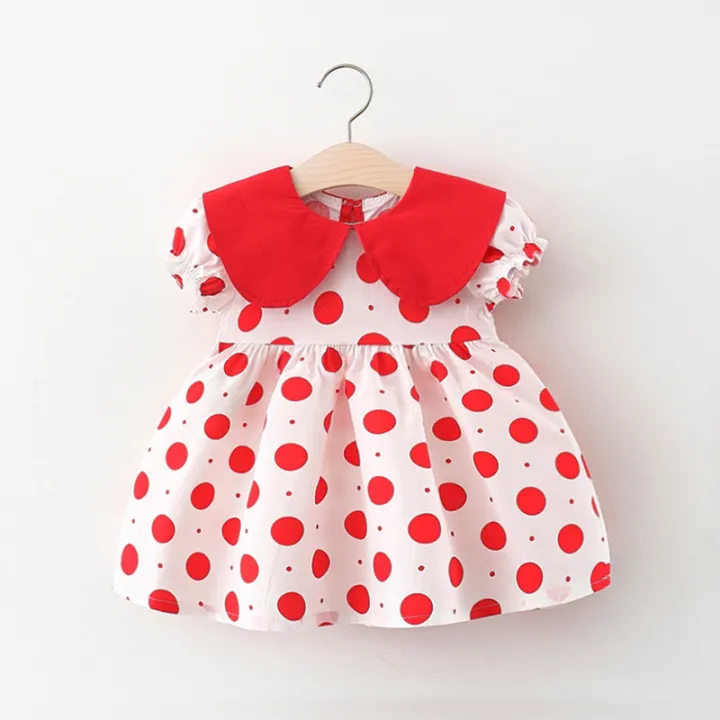 Summer%20Girls%20Kids%20Princess%20Short%20Sleeve%20Dress%20Children%20Baby%20Infants%20Dot%20Polka%20Pleated%20Dresses%20Casual%20Vestidos%20-%20Image%202