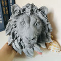 Animal Head Lion Wall Decor Mold Wolf Head Living Room Decor Plaster Silicone Mold Turtle Storage Tray Concrete Mold. 