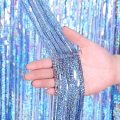 Birthday Party Decorations Backdrop Curtains Glitter Black Gold Tinsel Fringe Foil Curtain Background Wedding Adult Anniversary.