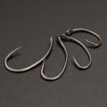 Hirisi 50pcs PTFE Coated High Carbon Stainless Steel Micro Barbed Fish Hook With Eye with Spliceable Box 8037. 