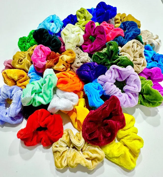 6%20pcs%20Velvet%20Scrunchie%20for%20Volumize%20Hijab%20Jura%20Scrunchie%20Hair%20ties%20Hands%20Scrunchie%20for%20Women%20and%20girls%20-%20Image%207