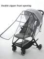 Baby stroller accessories waterproof and rainproof cover transparent windproof and dustproof opened for baby stroller raincoats. 
