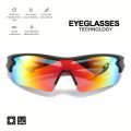New UV400 Protective Sports Eyewear - Lightweight Full-Cover Lens, Unisex Wrap-Around for Cycling, Hiking & Daily Use.