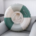 1PC Inflatable Swim Ring Pool Float Ring PVC Durable Floating Tube with Grip Handles Summer Pool Beach Relaxation. 