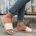 Women's fashion trend non-slip wear comfortable soft soled flat sandals flip-flops. 