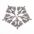 10 pc Antique Silver Tibetan Style Rhombus Chandelier Component Links for Dangle Earring Making Lead Free and Cadmium Free. 