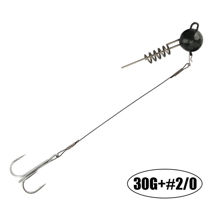 Spinpoler%20Pike%20Stinger%20Fishing%20Rig%20Jighead%20With%20Coil%20Spring%20Screw%20Connector%20Set%20For%20Soft%20Bait%20Shad%20Steel%20Treble%20Hook%20Bass%20Perch%20-%20Image%208