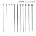 11 PC 2-8mm Crochet Hook Single Pointed Knitting Needles Pins Straight Aluminum DIY Weaving Tool Long Sweater Scarf Needle 35CM. 
