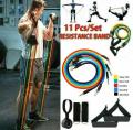 11 In 1 Power Resistance Band Home Gym Equipment/Exercise Bands -Total 130 LBS. 