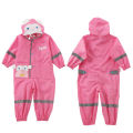 1-10 Years Old Children Raincoat Kids Boys Girls Waterproof Jumpsuit Hooded One-piece Cute Cartoon Baby Rainwear.