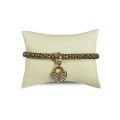 Beige White PU Leather Pillow Stand Hand Ornament Display Mat Watch Bracelet Bangle Holder Jewelry Pillow. 