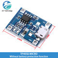 Smart Electronics 5V type-c Micro USB 1A 18650 Lithium Battery Charging Board With Protection Charger Module for Arduino Diy Kit. 
