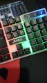 RGB GAMING KEYBOARD With multi color light effect, works in mobile and computer. 