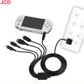 JCD 5 in 1 USB Charging Cable For NEW 3DS XL NDS Lite NDSI LL WII U Charger For GBA For PSP 1000/ 2000 3000 Gaming Cable. 