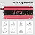 Pure Sine Wave Inverter DC 12V To AC 110V/220V 1000W 1600W 2000W 2200W Portable Solar Inverter Power Bank Converter. 