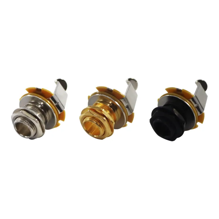 1/4'%206.35mm%20Guitar%20Mono%20Jack%20Socket,%20Replacement%20for%20ST/TL/LP/SG/Bass%20Style%20Electric%20Guitar,%20Golden/Chrome/Black%20-%20Image%205