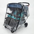 Twin Stroller Rain Cover Windshield Double Front Stroller Universal Rainproof Warm Cover Cart Raincoat Baby Stroller Accessories. 