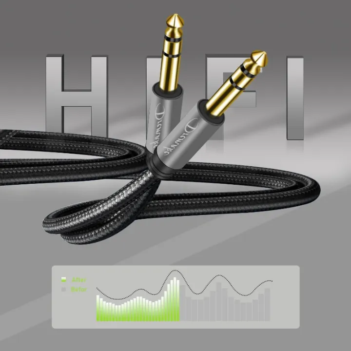 Jack%206.35mm%201/4%20inch%20TRS%20Male%20to%20Male%20Plug%20Stereo%20Audio%20Cord%20Quarter%20Inch%206.35mm%20Balanced%20Interconnect%20Cord%20for%20DJ%20Pro%20Amplifier%20-%20Image%202