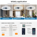 Ceiling Fans With Remote Control and Light LED Lamp Fan Smart Silent Ceiling Fans For Bedroom Living Room Decor Ceiling Lamp. 