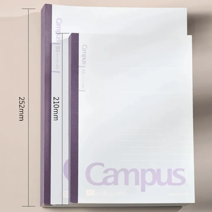 Japan%20KOKUYO%20Notebook%2080%20Pages%20Campus%20B5/A5%20Soft%20Surface%20Wireless%20Binding%20Horizontal%20Line%20School%20Office%20Stationery%20-%20Image%205