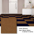 30X30cm Self-adhesive Anti Slip Splicing Block Floor Mute Rug Bedroom Mat Carpet Water Absorption and Anti Slip Living Room Home.