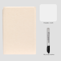 A5 Portable Reusable Whiteboard Notebook Set with Pen And Erasing Cloth Leather Memo Pad Weekly Planner for Stylish Office Use. 
