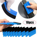Car Vinyl Wrap Film Squeegee Scraper Foil Wrapping Suede Felt Scraper Auto Car Styling Sticker Window Tint Tools Cleaning Blue. 