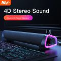 4D Computer Speaker Bar Stereo Sound Subwoofer Bluetooth Speaker For Macbook Laptop Notebook PC Music Player Wired Loudspeaker. 