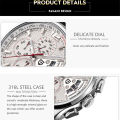 PAGANI DESIGN New PD-3306 Chronograph Men Watch Top Brand Classic Leather Waterproof Quartz Wristwatch for Man  Reloj Hombre. 