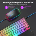 Wireless Backlight Keyboard And Mouse With Touchpad For Apple Huawei Samsung Xiaomi Rechargeable Ultra-Thin Tablet Teclado. 