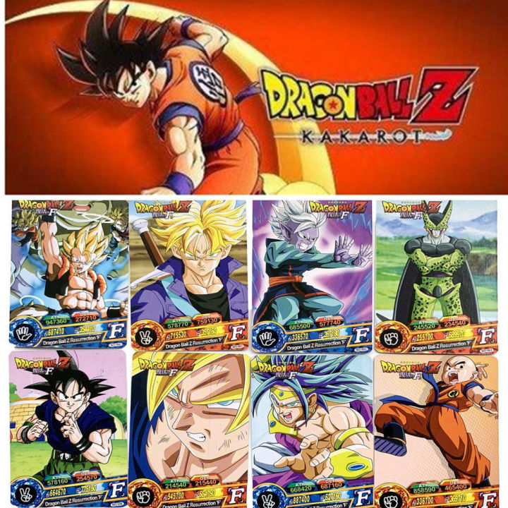 5 Packs Dragon Ball Z Cards Goku Vegeta Frieza Majin Buu Broli Piccolo Action Figures Paper Card Trading Collection  Toy