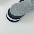 5 Pairs of MEN'S Invisible Socks and Slippers Boat Socks, Cotton Silicone Anti Slip Summer Solid Color MEN'S Ankle Socks. 