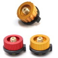 Outdoor Camping Hiking Stove Burner Adaptor Split Type Furnace Converter Connector Auto-off Gas Cartridge Tank Cylinder Adapter. 
