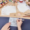 12Pcs Plastic Sashiko Stencil 5x5inch Dense Grid Pattern Embroidery Tool Drawing Line Template for Hand Quilting and Embroidery. 