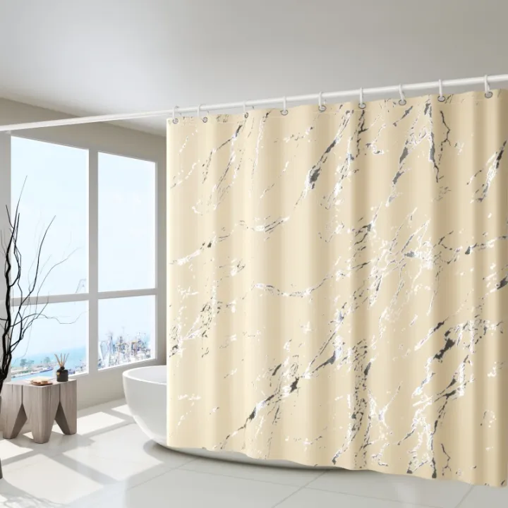1%20Piece%20of%20Gilded%20&%20Silver-Plated%20Craft%20Shower%20Curtain,%20110g%20Thickened%20Polyester%20Fabric,%20Home%20Decoration%20Curtain,%20Bathroom%20Curta%20-%20Image%202