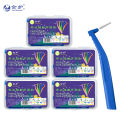 Angled Interdental Brush For Orthodontic Braces Micro Soft Brush For Dental Brackets Cleaning L Shaped Short Handle Brushes. 