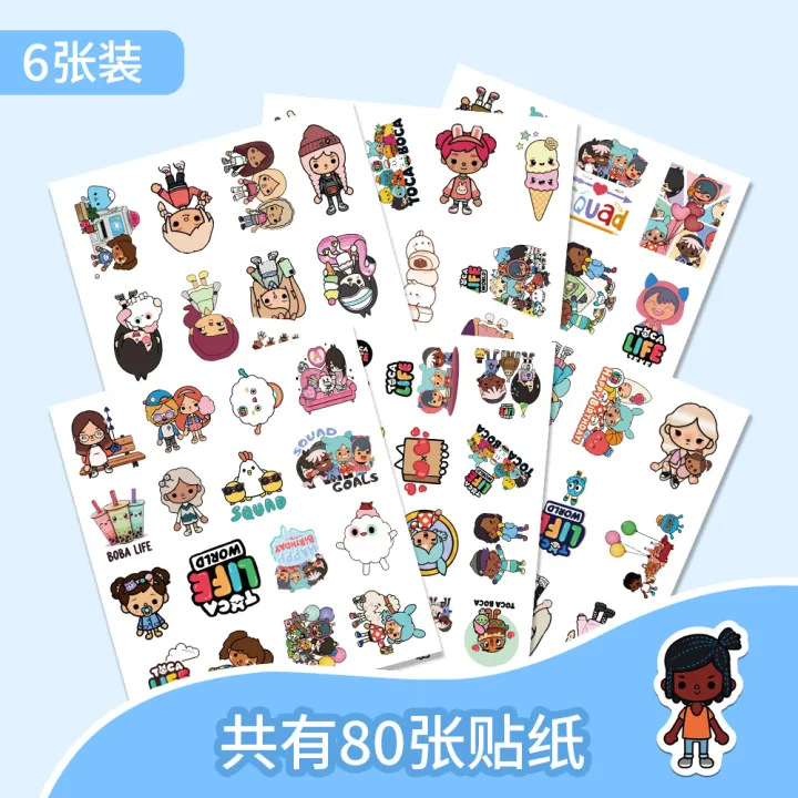 80PCS%20Cute%20Toca%20Boca%20Stickers%20Toca%20Life%20World%20%20DIY%20Stickers%20Scrapbooking%20Phone%20Luggage%20Waterproof%20Decals%20-%20Image%205