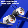 45W USB Charger Fast Charging Type C Fast Phone Charger for iPhone 17 16 15 Samsung Galaxy S25 S24 Xiaomi PD Adapter.