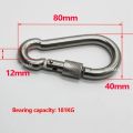 Multifunctional Spring Snap Carabiner Quick Link Lock Ring Hook M6/M8/M10 304 Stainless Steel. 