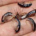 6/12Pcs #10 Caddis Pupae Nymph Fly Trout Fishing Bait Artificial Insect Lures Fishing Hook Baits. 