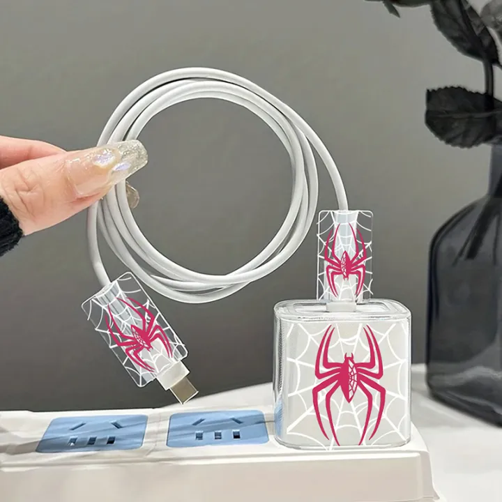 1Set%20Charger%20Spider%20Case%20For%20%20IPhone%2018W%2020W%20Transparent%20Data%20Wire%20Winder%20Cable%20Protectors%20Port%20Breakproof%20Protectio%20-%20Image%202