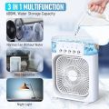 2 in 1 Air Conditioner Humidifier 3 Speed Air Cooling Fan Humidifies Portable Air Conditioner Fan SMILING SHARK Cooling Fan Mini Evaporative Air Cooler Water Fan with 5 Sprays, 7 Colors LED Personal AC USB Desk Fan for Office,Home Kitchen,Bedroom,Dorm. 