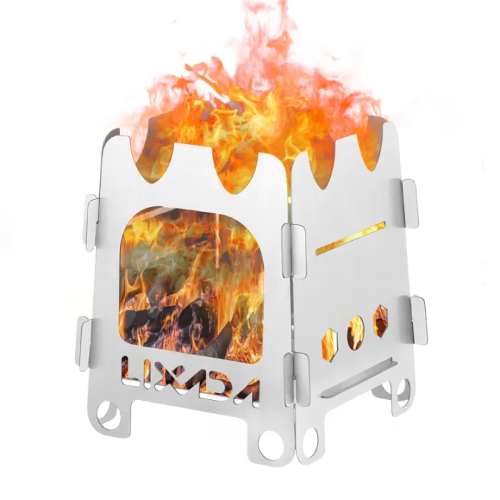 Lixada%20Titanium/Stainless%20steel%20Outdoor%20Camping%20Stove%20Portable%20Ultralight%20Folding%20Wood%20Stove%20Pocket%20Stove%20Camping%20Fishing%20Hiking%20-%20Image%207
